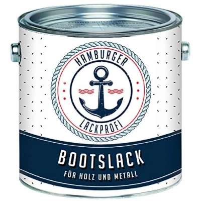 Afbeelding van Hamburger Lack Profi Bootlak, glanzend, voor hout en metaal, kleurloos, helder, jachtlak, jachtverf, bootkleur (1 L)