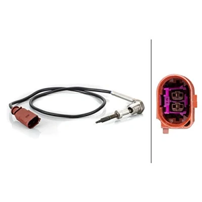 Afbeelding van HELLA 6PU 012 806 861 ABS Sensor Geluidsensor 2 polig 625mm RENAULT: Clio 4