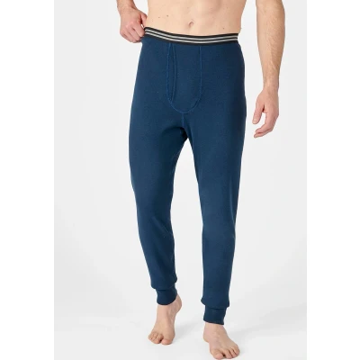 Afbeelding van Damart Lange onderbroek met gulp Thermolactyl, geborstelde fleece Heren Blauw M