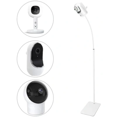 Afbeelding van 67 inch Verstelbare Hoogte Babyfoon Floor Stand Houder voor Baby Optics DXR 8 Pro, eufy HelloBaby HB65/HB66/HB248, Owlet Cam 2 Monitor Stand, Ook Camera&#039;s met 1/4 Schroef Mount