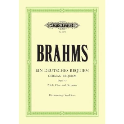 Afbeelding van Ein deutsches requiem (ka) chant: Klavierauszug