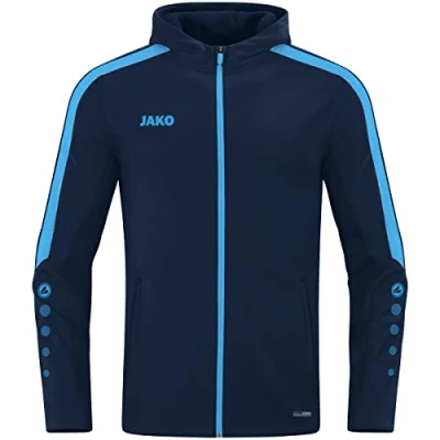 Afbeelding van JAKO Krachtige Jas Met Capuchon, Uniseks Kind, Marine/Hemelsblauw, 128