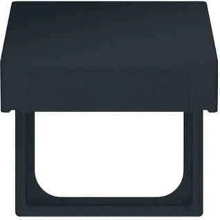 Afbeelding van Abb busch jaeger afdekraam schakelmateriaal balance si tussenring klapdeksel b mat zwart 2cka001719a0223