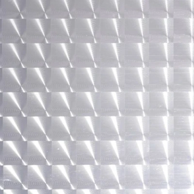 Afbeelding van Venilia Vitrostatic Raamfolie, statisch, geruit, 3D privacyfolie, pvc, zonder ftalaten, transparant, 67,5 cm x 1,5 m, 200 µm (dikte: 0,2 mm)