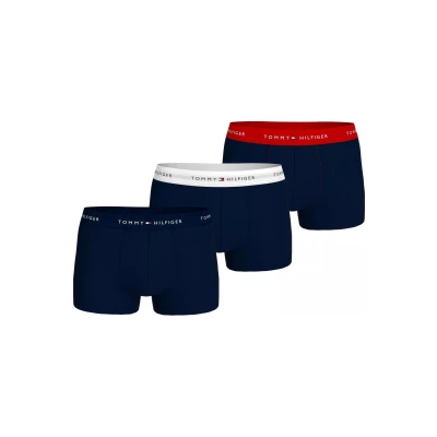 Afbeelding van Tommy Hilfiger Trunk 3 PACK Onderbroeken, Heren, Maat: Small, Primary red/white/desert sky