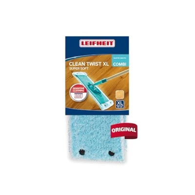 Afbeelding van Leifheit Clean Twist Xl Ruitenwisser, Extra Zacht Voor Gevoelige Vloeren, Vloerwisser, Vervangingovertrek Met Speciale Vezels, Vervangende Overtrek Minimale Wateropname