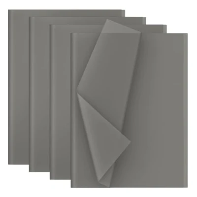 Afbeelding van Snijpapier, zijdepapier, 28 vellen, formaat 50 x 70 cm, grijs