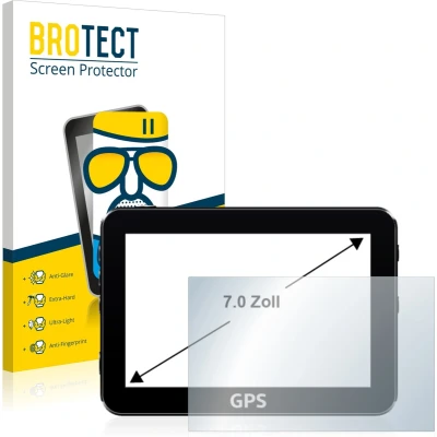 Afbeelding van BROTECT 7&quot; Glas Screen Protector Mat voor Navigatie en GPS met 7.0 inch Display (17.8 cm) [152.5 mm x 91.5 mm, 15:9] Schermbeschermer