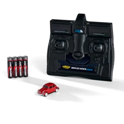 Afbeelding van Carson Modellsport 500504147 Volkswagen Beetle 1:87 RC auto Elektro Straatmodel Incl. accu, oplader en batterijen voor de zender