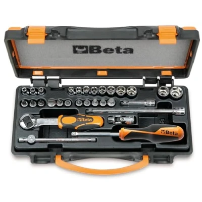 Afbeelding van Beta 900/MC/C24 Doppendoos met 11 zeskant dopsleutels 13 gekleurde schroevendraaierdoppen en 6 toebehoren 009002960