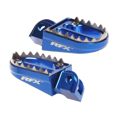 Afbeelding van RFX Voetsteunen Blauw Gas EC250 EC250F EC300 EC350F EC500F MC125 MC250 MC250F MC350F MC450F 2024 Husqvarna FC250 FC350 FC450 TC125 TC250