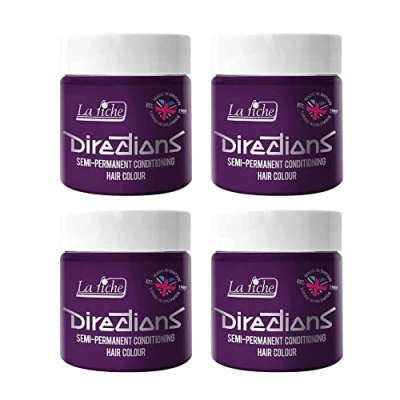 Afbeelding van La Riche Directions Semipermanente haarverf, 100 ml, blikje, 4 stuks (Plum)