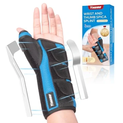 Afbeelding van YiYame Duimbrace voor peesschedeontsteking, polsbandage bij het Dequervain syndroom, cyste, duimsteun carpaal tunnelsyndroom, duimbreuken, links L