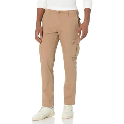 Afbeelding van Amazon Essentials Men&#039;s Cargobroek, stretch, slim fit (verkrijgbaar in grote en lange maten), Donker kaki bruin, 40W / 32L