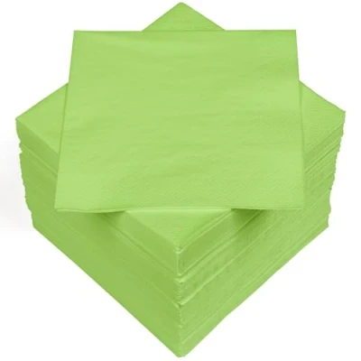Afbeelding van HEKU 30241 16: 100 effen servetten, 3 laags, 33x33cm, lichtgroen, medium