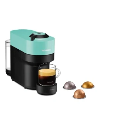 Afbeelding van Nespresso Krups Vertuo POP koffiemachine, groen, YY4887FD capsulemachine