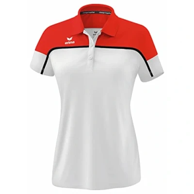 Afbeelding van CHANGE by erima polo dames wit/rood/zwart / 34