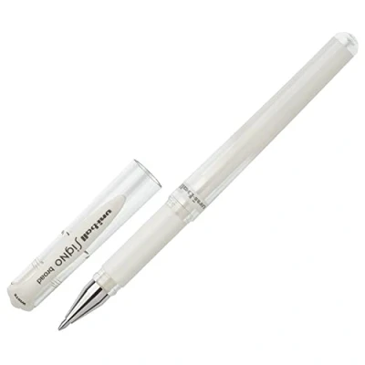 Afbeelding van Uni Ball 146801 Signo UM 153 gel rollerbalpen, breed, 1,0 mm, wit, 1 stuk