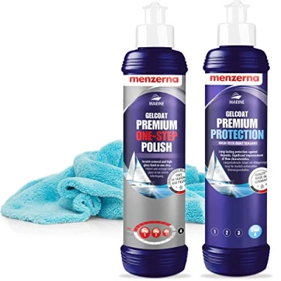 Afbeelding van detailmate Menzerna Premium Gelcoat Boots polijstset Polish (One Step + Protect set)