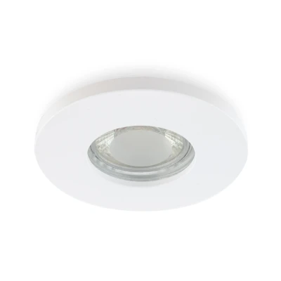 Afbeelding van Inbouwspot Rond, Vast, Waterdicht IP44, GU10 Fitting, Mat Wit Fitting (230V)