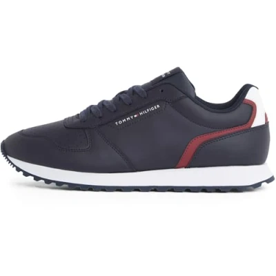 Afbeelding van Tommy Hilfiger NEW Runner FLAG Sneakers laag, Heren, Maat: 45, Desert sky Leer en imitatieleer