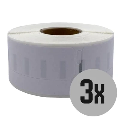 Afbeelding van DULA Dymo Compatible labels Wit 11355 S0722550 Multifunctionele etiketten 3 rollen 19 x 51 mm 500 per rol