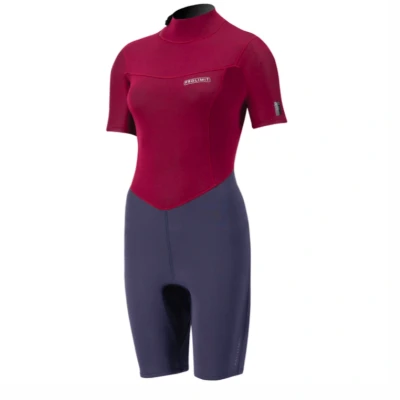 Afbeelding van Prolimit Dames Shorty Edge 2/2 (DL) Navy/Wine 38/M