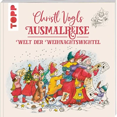 Afbeelding van Christl Vogls Ausmalreise Welt der Weihnachtswichtel: Ausmalen &amp; träumen