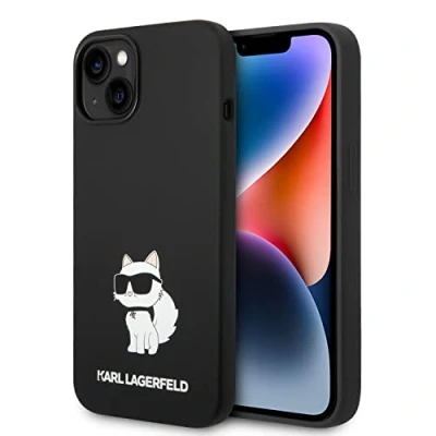 Afbeelding van Karl Lagerfeld KLHCP14MSNCHBCK iPhone 14 Plus 6.7 hardcase zwart/zwart Siliconen Choupette
