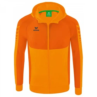 Afbeelding van Six Wings trainingsjack met capuchon new orange/oranje / M