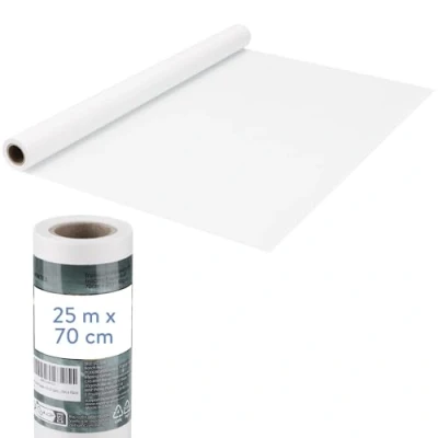 Afbeelding van WINTEX transparant tekenpapier rol van 70 cm x 25 m Overtrekpapier voor schetsen Patroonpapier architecten of kleermakers Papier 50 gsm