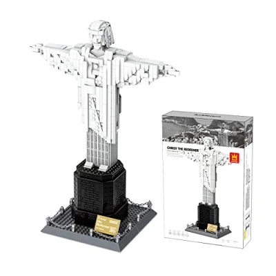 Afbeelding van WANGE Bouwbaar architectonisch model met bouwstenen Christus de Verlosser