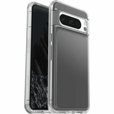 Afbeelding van OtterBox Symmetry Clear Case voor Google Pixel 8 Pro, Schokbestendig, Valbestendig, Dunne beschermende hoes, 3x getest volgens militaire standaard, Transparant, Zonder Verpakking