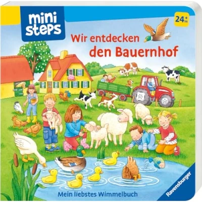 Afbeelding van Wir entdecken den Bauernhof. Mein liebstes Wimmelbuch: Wimmelbuch. Ab 24 Monate