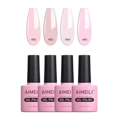 Afbeelding van AIMEILI uv Gel Nagellak Set Gellak Kleur Gelnagel Soak Off Polish Van 4 X 10 ml Gift Kit 27