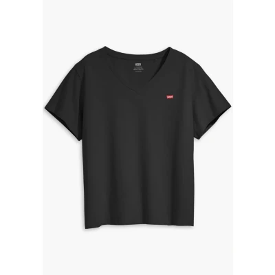 Afbeelding van Levi&#039;s Plus NECK TEE Tshirt basic, Dames, Maat: 46/48, Caviar