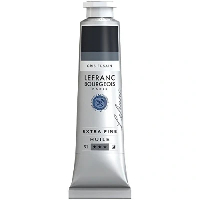 Afbeelding van Lefranc Bourgeois 405139 Extra fijne olieverf met hoogwaardige kunstenaarspigmenten, lichtecht, verouderingsbestendig 40ml Tube, Charcoal Grey