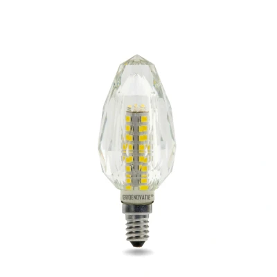 Afbeelding van E14 LED Crystal Kaarslamp 3W Warm Wit
