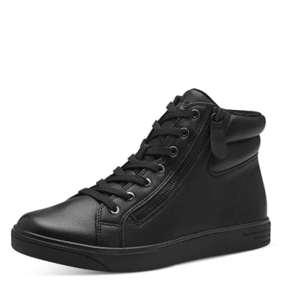 Afbeelding van Jana Dames Veterboot 25269 001 Zwart Wijdte H Maat 37