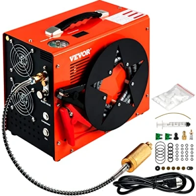 Afbeelding van VEVOR Elektrische Luchtcompressorpomp 350 W Hogedrukluchtpomp 4500 PSI Luchtcompressor met Automatische Uitschakeling voor PCP luchtgeweer Paintballtank