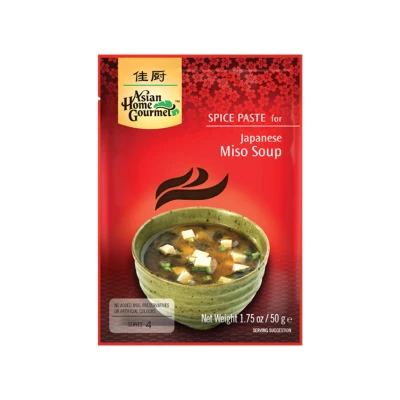 Afbeelding van Asian Home Gourmet Japanse Miso soep 12 x 50 g Food Lovers