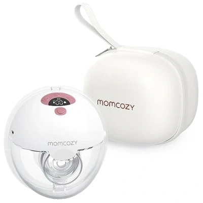 Afbeelding van Momcozy Draagbare borstkolf, handige en comfortabele on the go pomp, 1 telling, rood