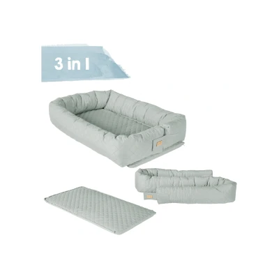 Afbeelding van roba style green Babynest 3 in 1 frosty