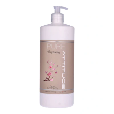 Afbeelding van Trontveit PURE Repairing ATTITUDE Shampoo 1000 ml Vegan, Glutenvrij, Amandel Extract, Aloë Vera, Oat Herstel &amp; Voeding, SLS/SLES Vrij, Groene Salon Goedgekeurd