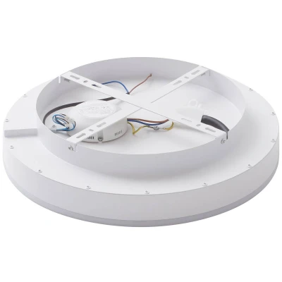 Afbeelding van Lindby Slimme plafondlamp met dimmer CCT 1licht Plastic, metaal H: 8.5 cm wit Inclusief lichtbron