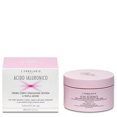 Afbeelding van L&#039;Erbolario Intensieve vochtinbrengende lichaamscrème met drievoudige werking, per stuk verpakt (1 x 200 ml)