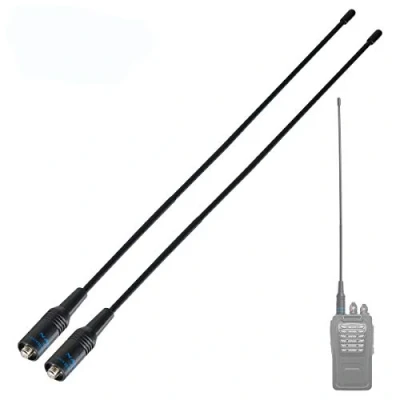 Afbeelding van Songway Antenne 15 inch Dual Band UV VHF/UHF 144/430MHz SMA F Vrouwelijk, Compatibel met Baofeng 5R 82 BF 888S Walkie Talkie Ham Radio, 2 Pack
