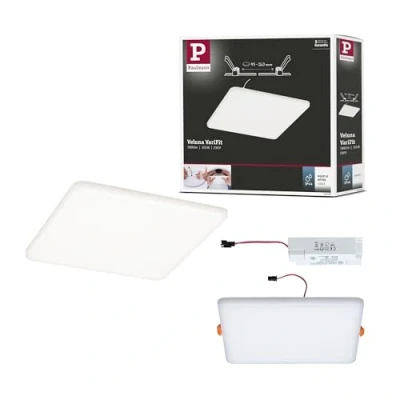Afbeelding van Paulmann 92398 EB Panel Veluna VariFit LED inbouwlamp 17.50 W Satijn