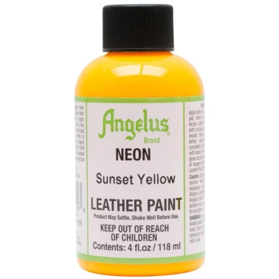 Afbeelding van Angelus leerverf Sunset Geel 118ml