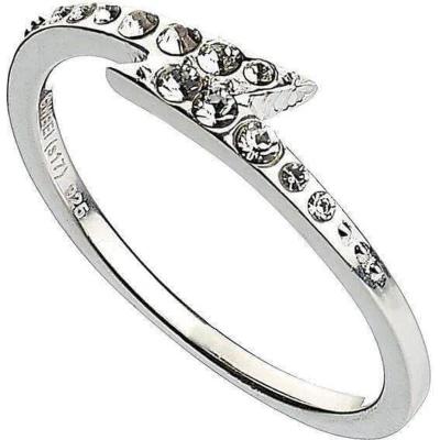 Afbeelding van Official Harry Potter Sterling Silver Lightning Bolt Ring Size Small BHPSR001 S